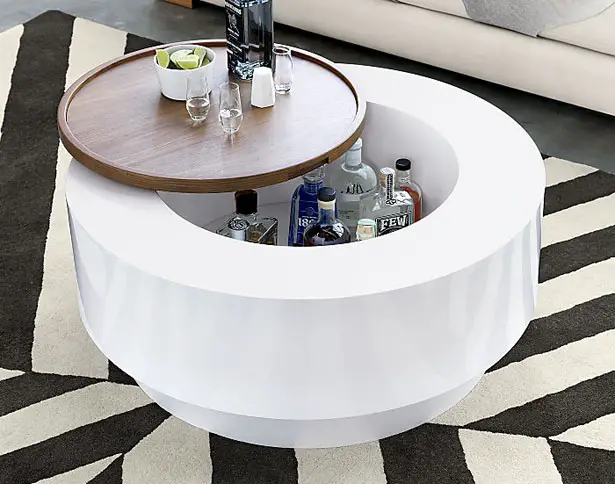 Ya Ya Round Storage Coffee Table by Lenny Kravitz for CB2