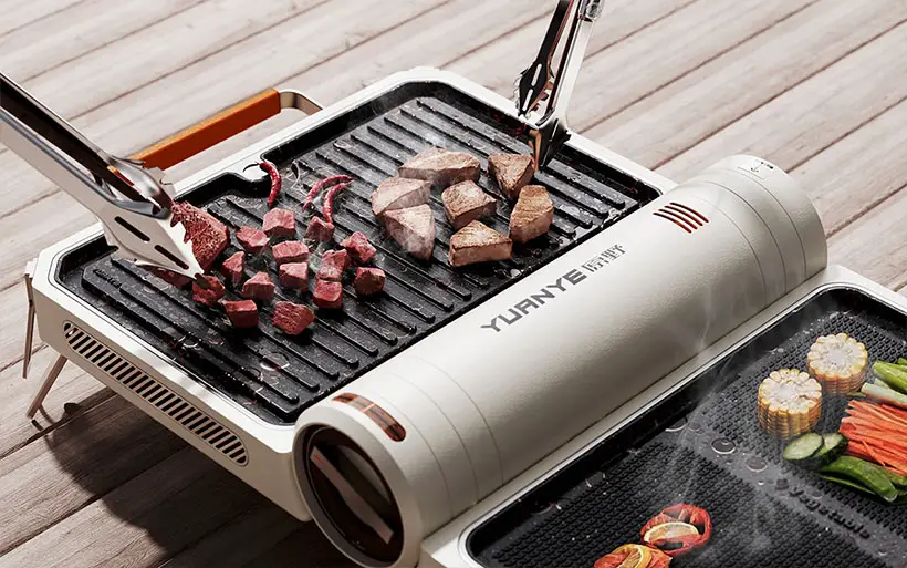 Yuanye Outdoor Barbecue Pan by Yifeeling Design