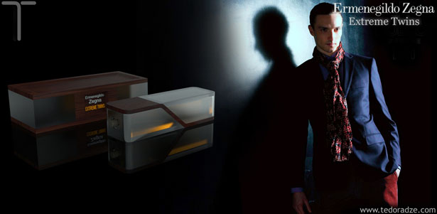 Zegna Extreme Twins Packaging Concept by Giorgi Tedoradze