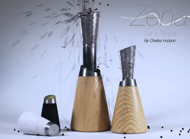 Zena : Salt and Pepper Concept Dinnerware was Inspired by Zen Aesthetics