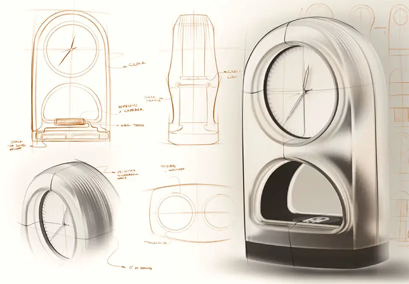 Zenith Clock and Wireless Charger in One by Niloy Lahiri