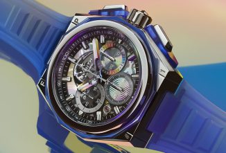 Zenith DEFY Extreme Felipe Pantone Watch Features Hour and Minute Hands with Gradient Color of A Rainbow