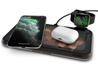 ZENS Liberty 16-Coil Dual Wireless Charging Pad with Transparent Glass Surface