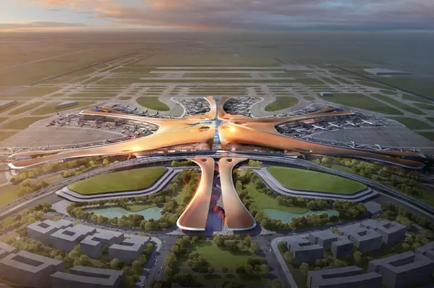 Beijing New Airport by Zaha Hadid Architects