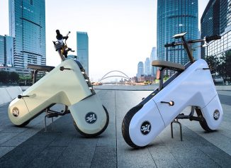 ZID One-Seater Electric Scooter in Retro Futurism Style for Russia