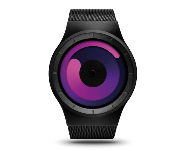 ZIIIRO Mercury Black Purple Watch