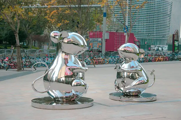 Hongtao Zhou Debuts - My Heart is with You – Rat - Zodiac Sculpture in Shanghai for the Year of Rat